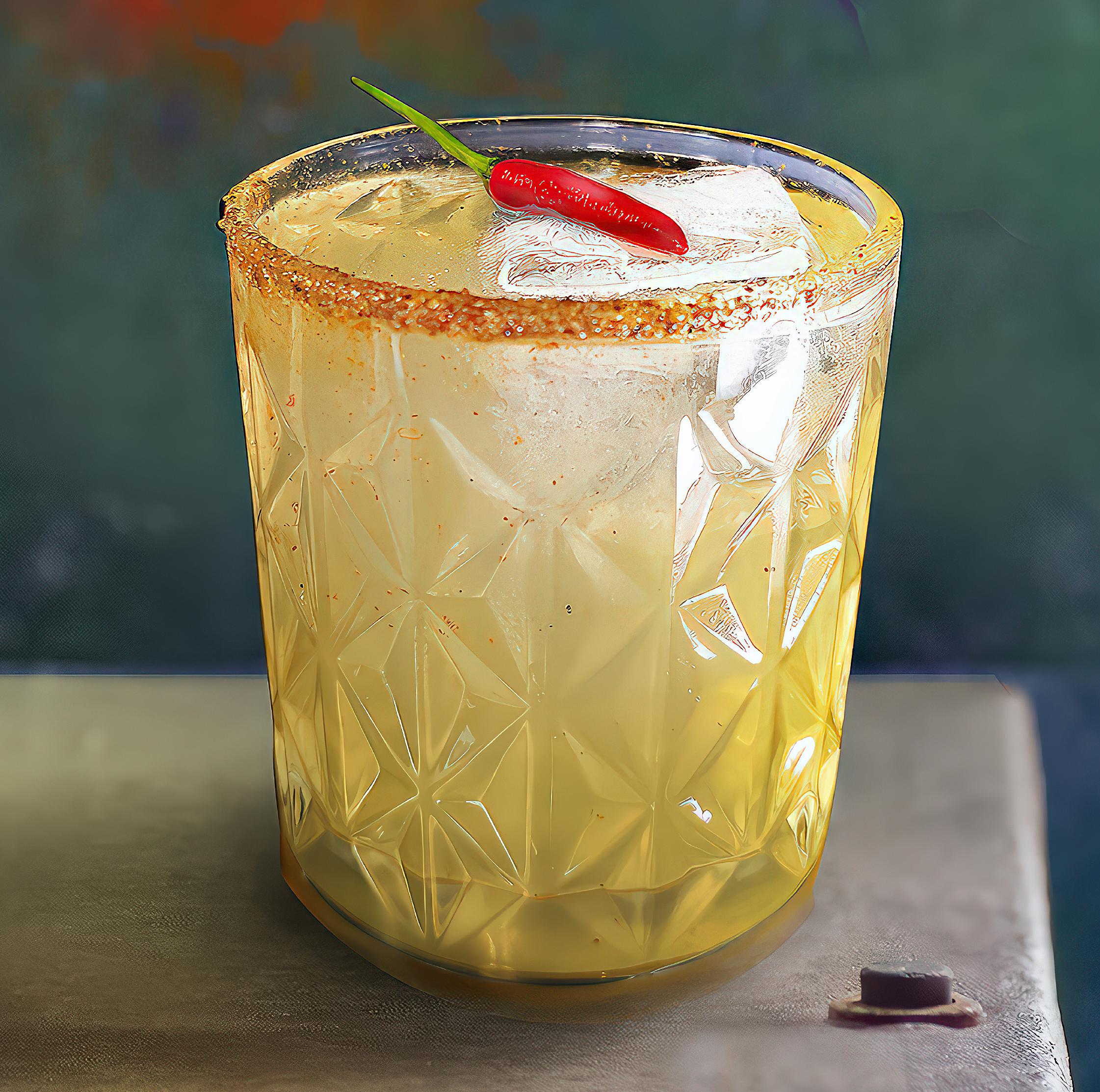 Don Cosmé Spicy Guava Reposado Float cocktail