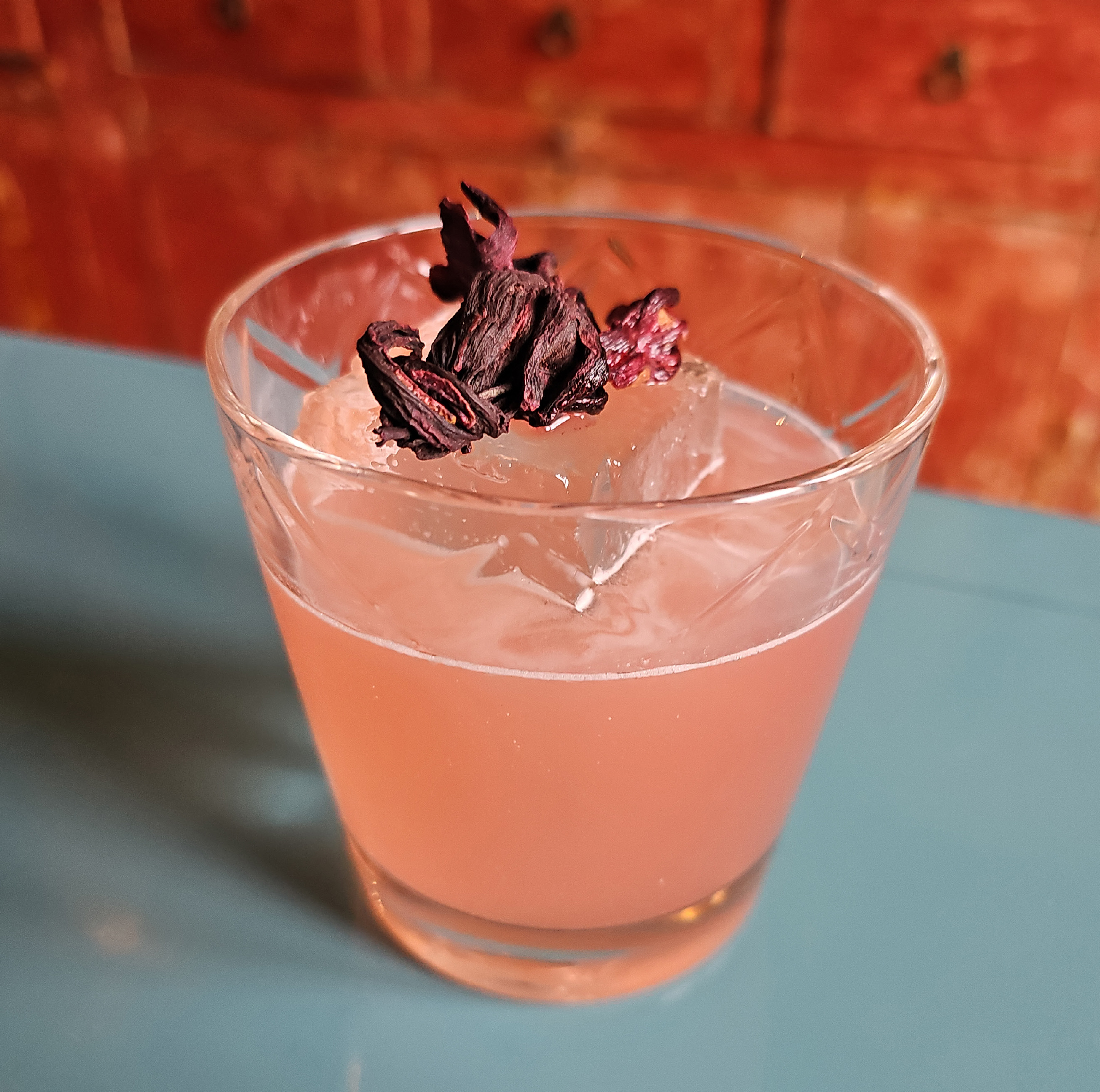 Don Cosmé Hibiscus Ginger cocktail